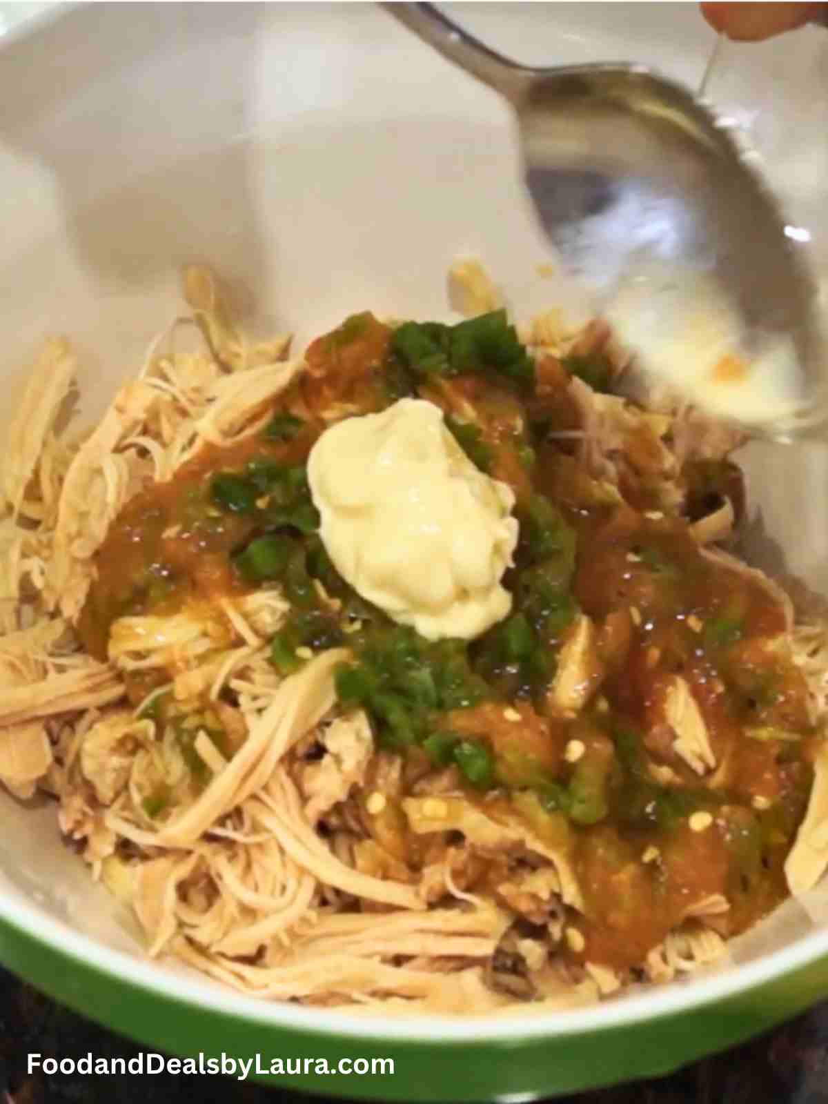 ensalada de pollo al cilantro