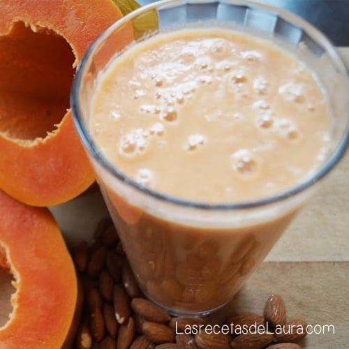 Licuado de papaya