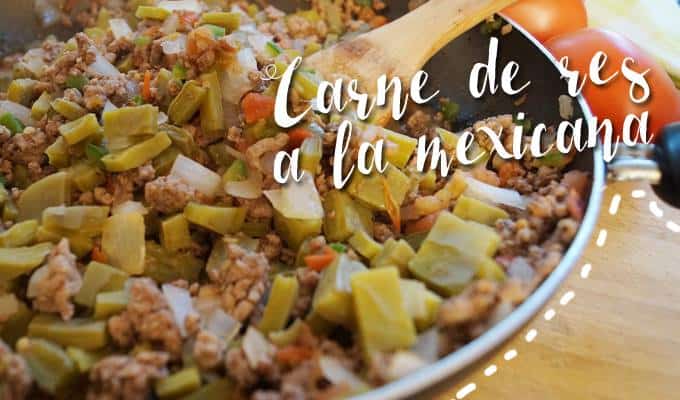 carne de res a la mexicana - las recetas de laura