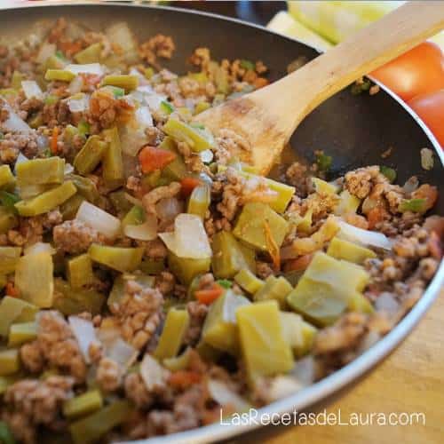 CARNE MOLIDA CON NOPALES