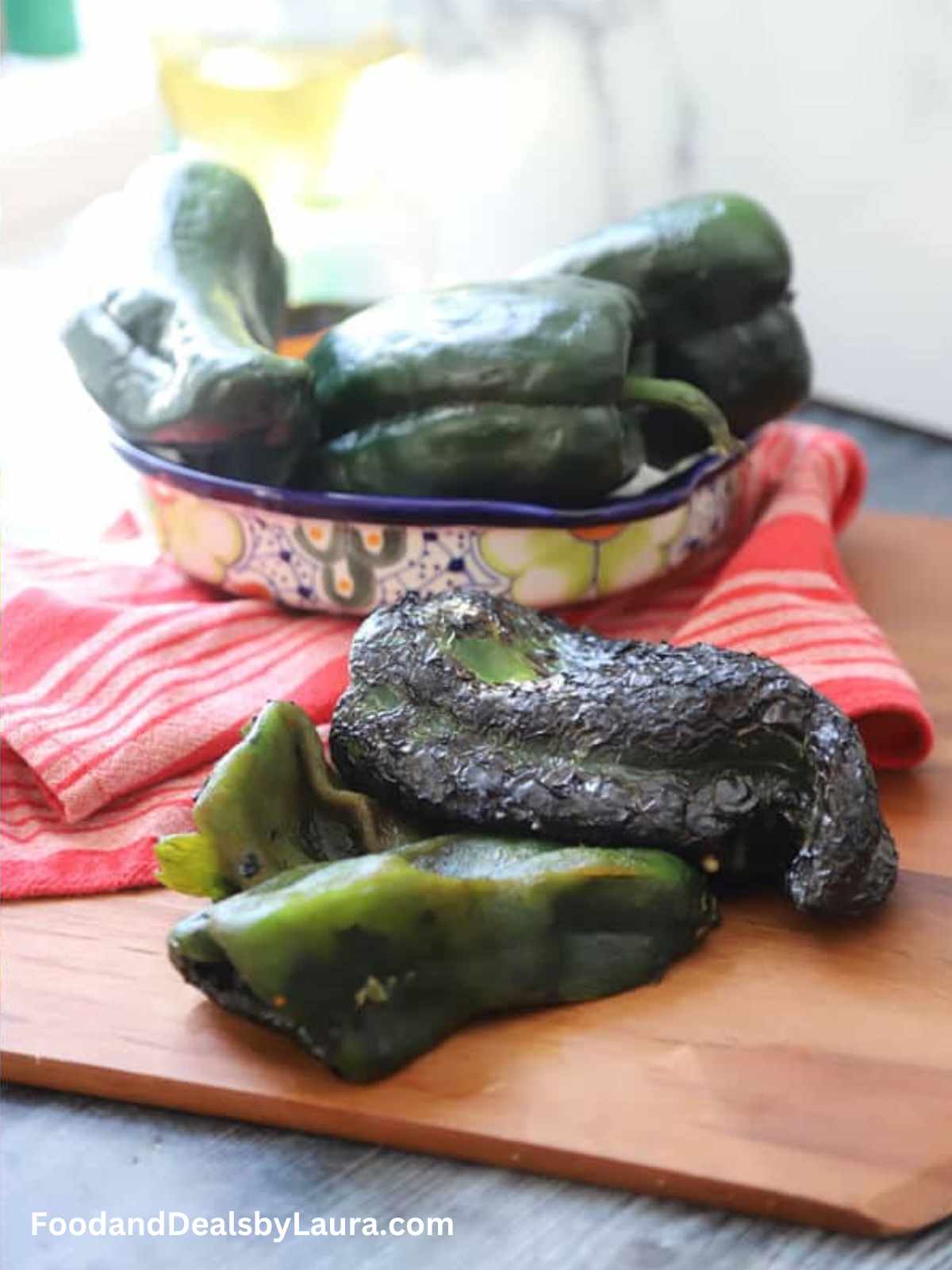 pasta en crema de poblano