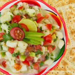Ceviche de pescado a la mexicana