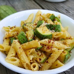 pasta con calabacitas