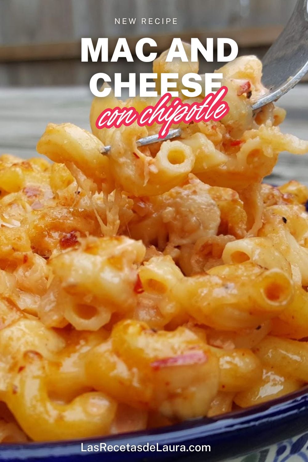 mac and cheese con chipotle y pollo