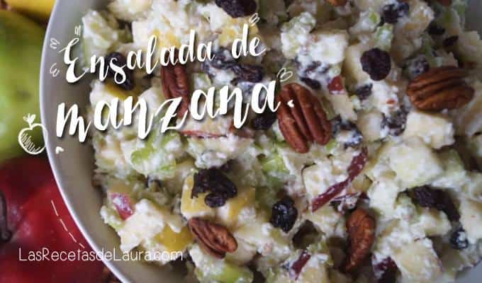 ensalada de manzana - las recetas de laura