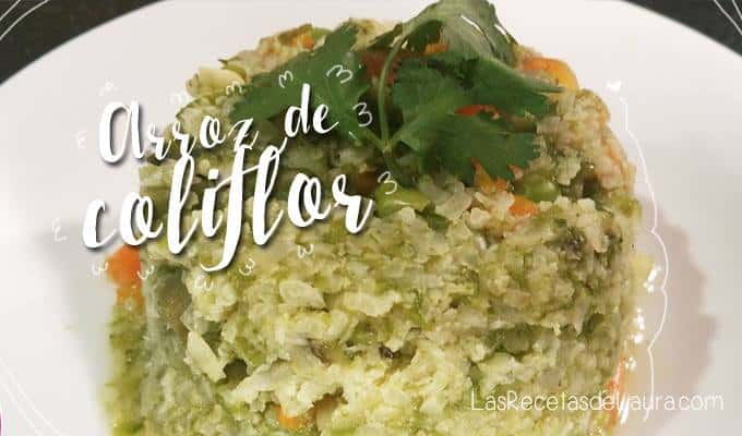 arroz de coliflor - las recetas de laura