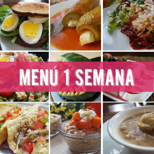 Menú Saludable para una semana GRATIS!