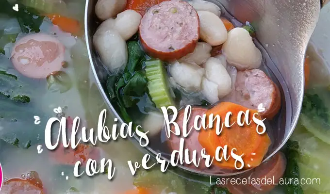 Sopa de alubias con verduras / Las recetas de Laura