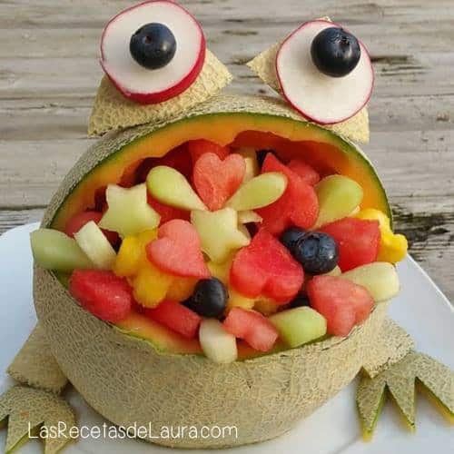 frutas decoradas para niños