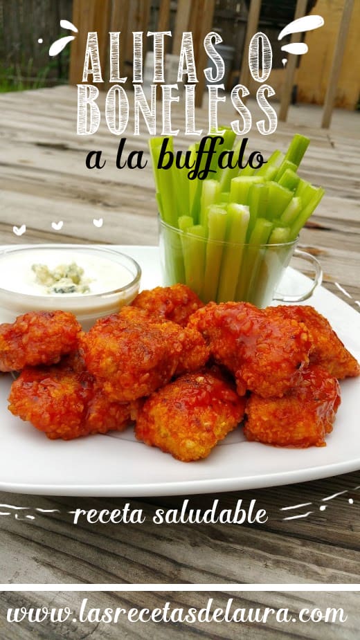 ALITAS BUFFALO ¡ SIN GRASA ! | RECETA BONELESS DE POLLO