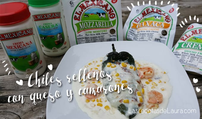 Chiles rellenos con camarones - las recetas de Laura