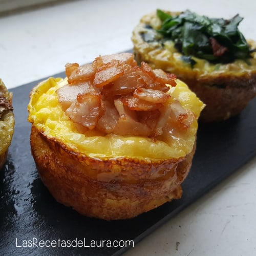 Desayuno Saludable - cupcakes salados - las recetas de Laura