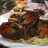 Rollitos de carne con verdura - las recetas de Laura