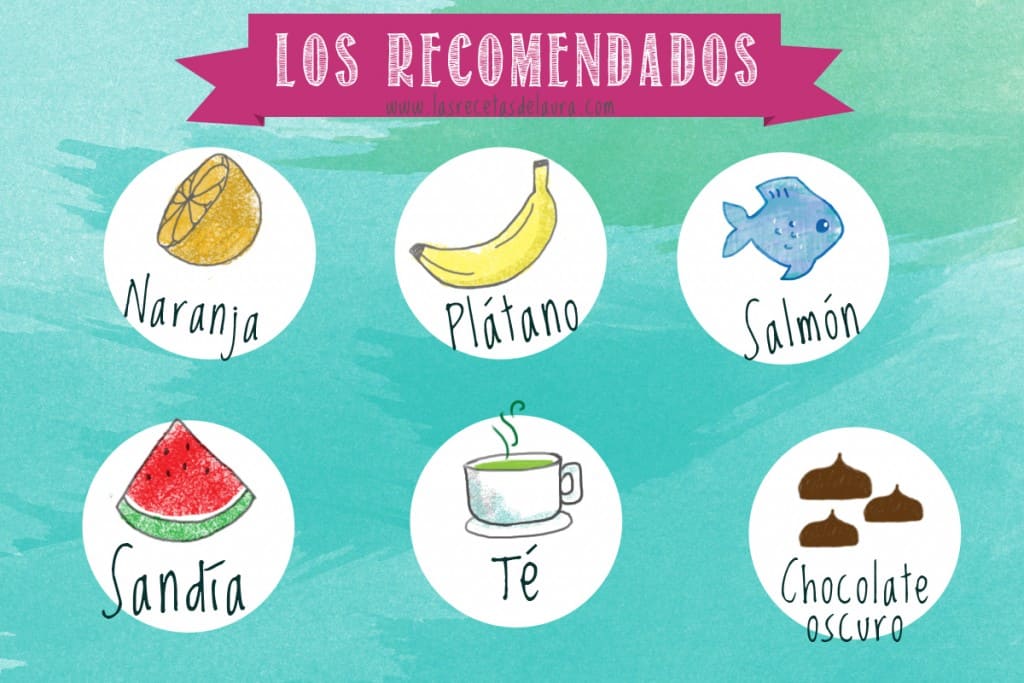 Alimentos recomendados durante el periodo - las recetas de Laura