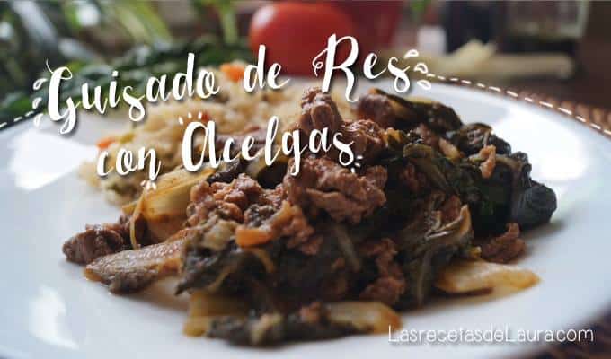 Carne de res con acelgas