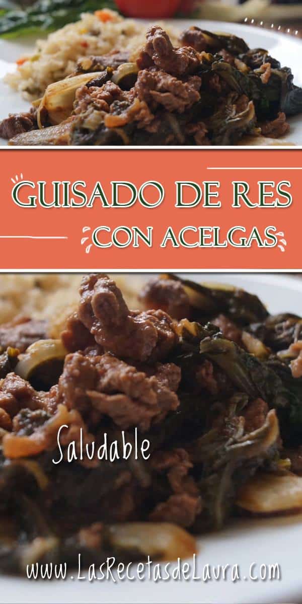 Guisado de res con acelgas - Las recetas de Laura