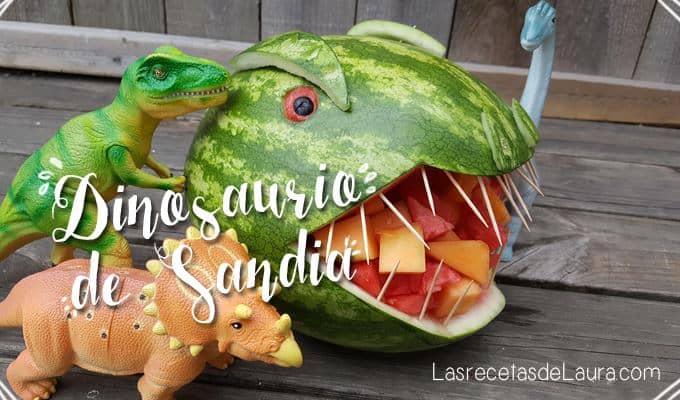 Dinosaurio de sandía - las recetas de Laura