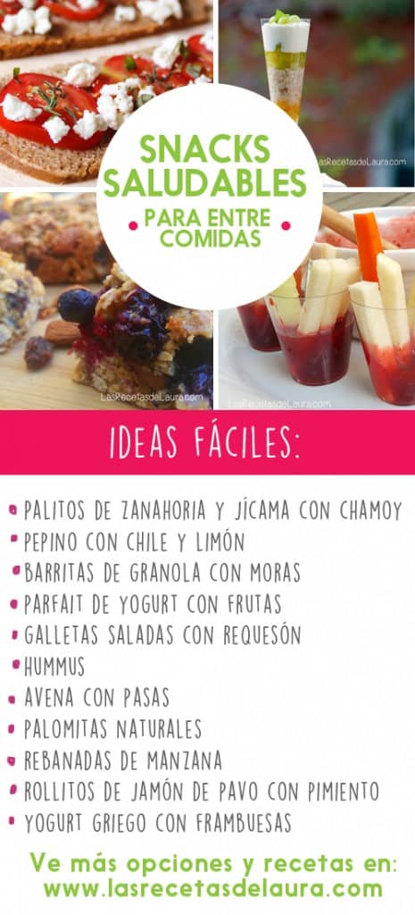 Snacks saludables - las recetas de Laura