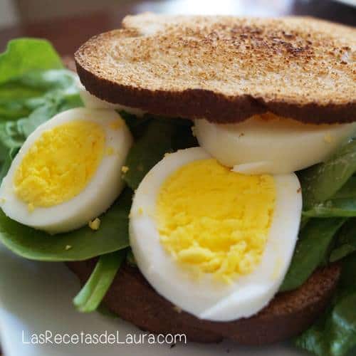 sandwich de huevo - Las Recetas de Laura