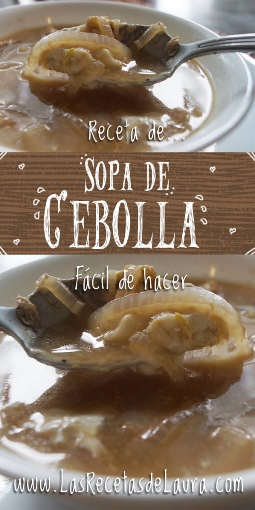 Sopa de cebolla - Las Recetas de Laura