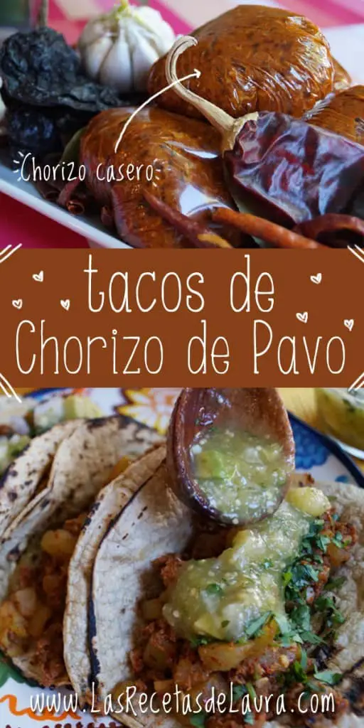 Tacos de chorizo de pavo - Las recetas de Laura