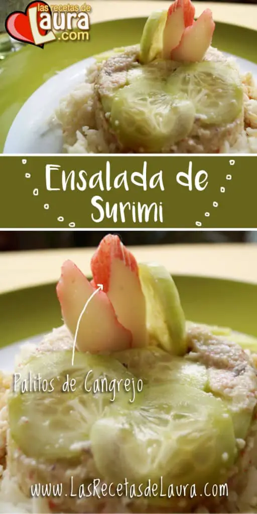 Ensalada de surimi - Las recetas de Laura