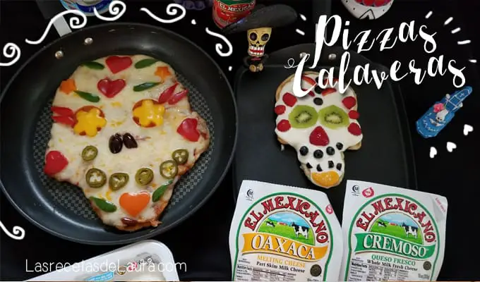 Pizzas de calavera - las recetas de laura
