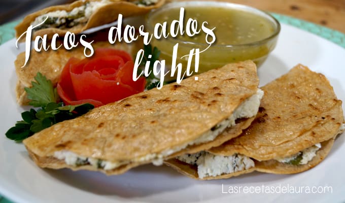 Tacos dorados light - las recetas de Laura