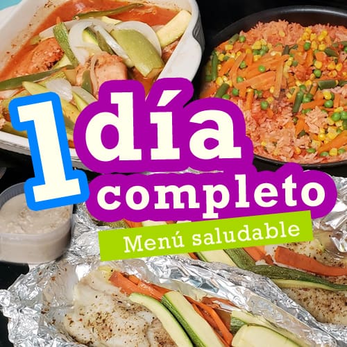 Menú de 1 día saludable