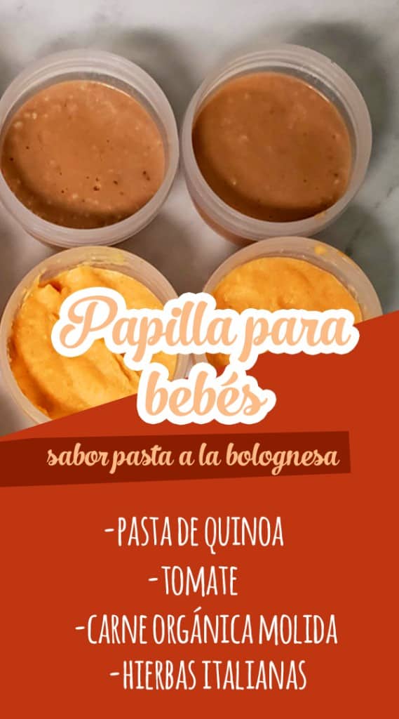 Receta de papillas para bebés