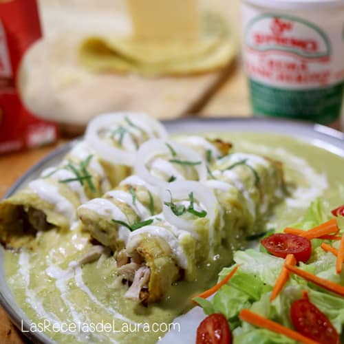 Enchiladas suizas receta