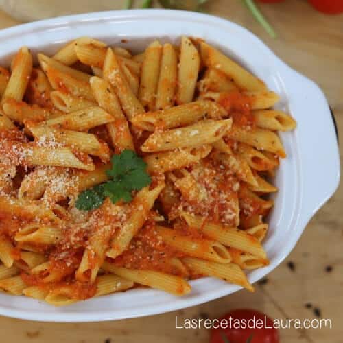Pasta en salsa de tomate