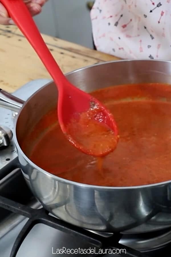 Salsa de tomate casera para pasta