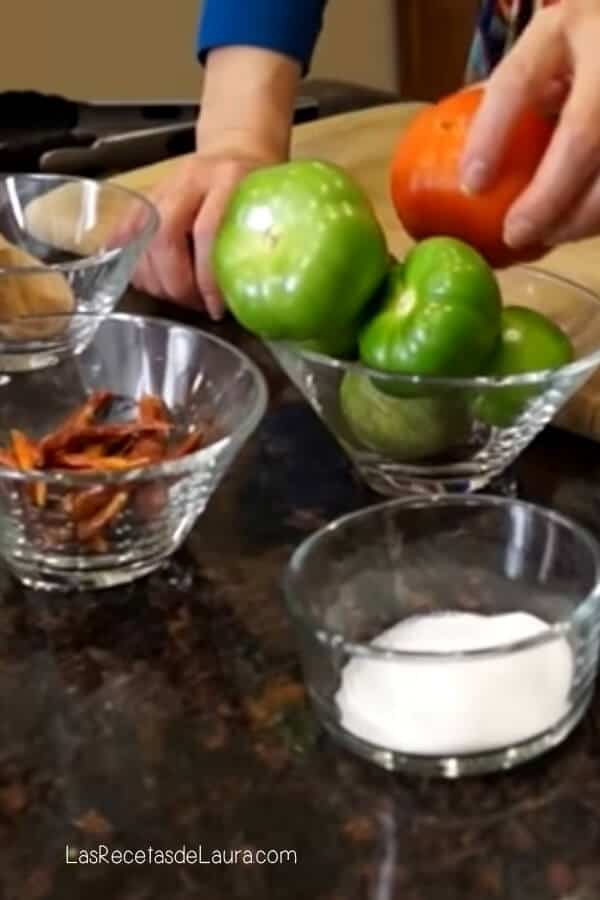 Ingredientes para salsa 