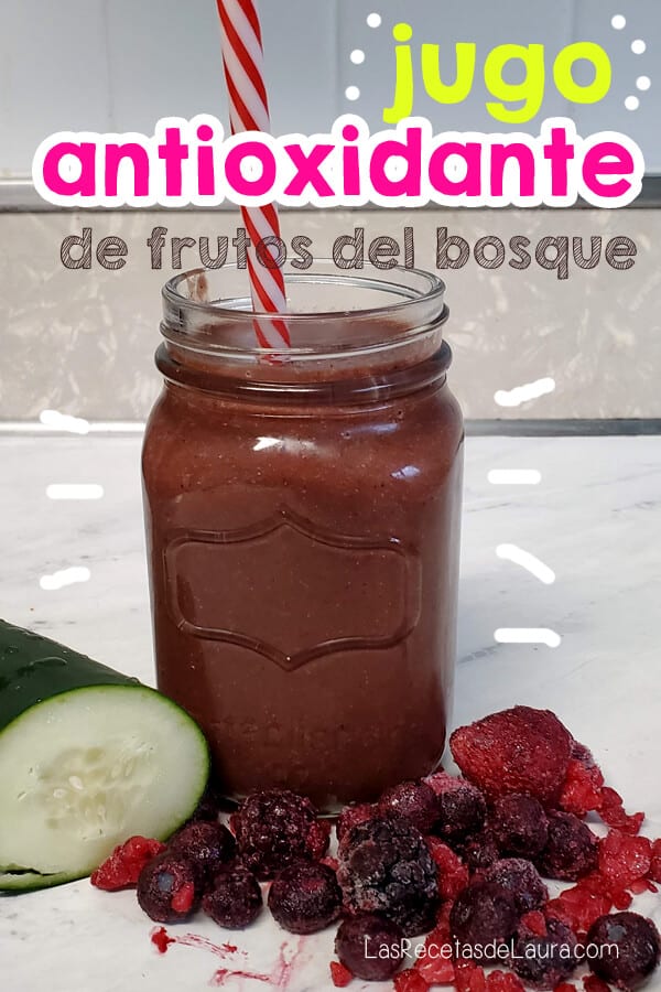 Jugo antioxidante de berries