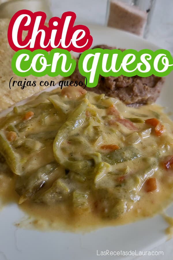 Receta de chile con queso o rajas con queso