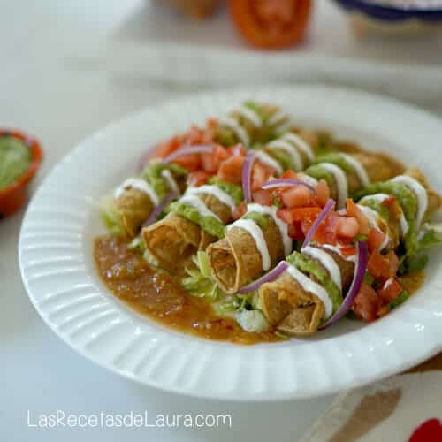 Mexican Chicken flautas recipe