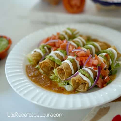 flautas de pollo