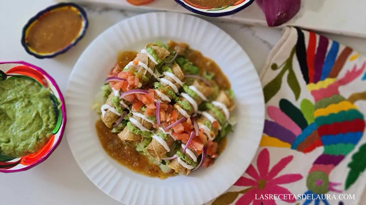 Authentic Mexican Flautas for cinco de mayo