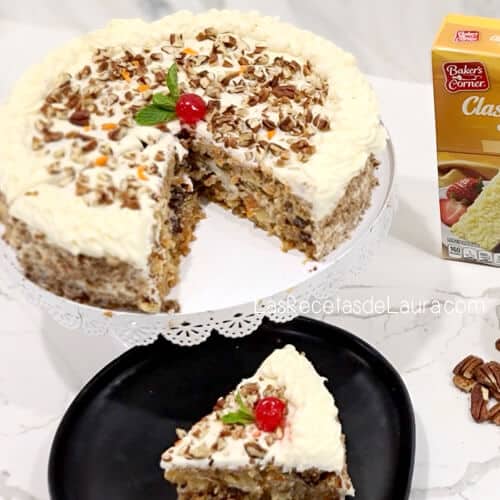 CARROT CAKE WITH PECANS