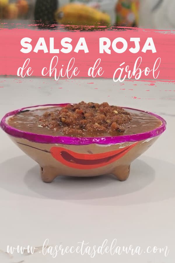 salsa de chile de arbol