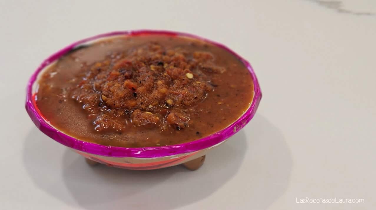 salsa roja de chile de arbol