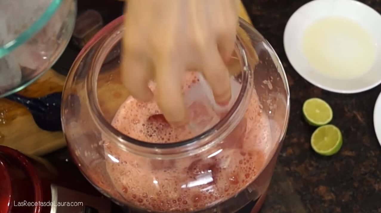 como hacer agua fresca de sandia