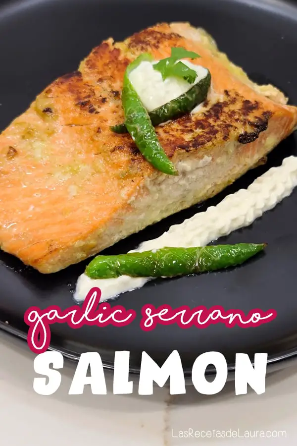 garlic serrano salmon