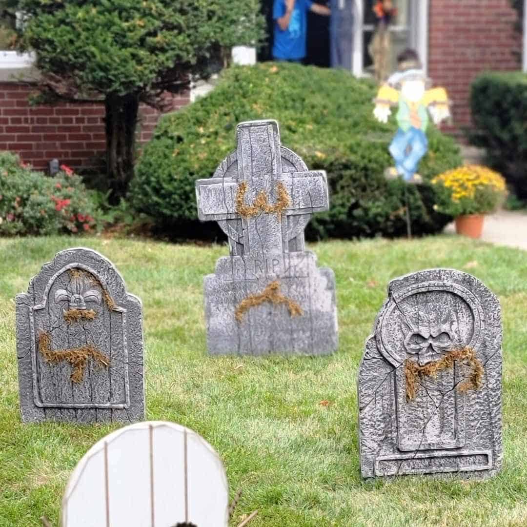 gravestones falling over