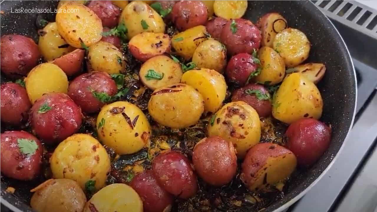 papas al ajillo sin horno