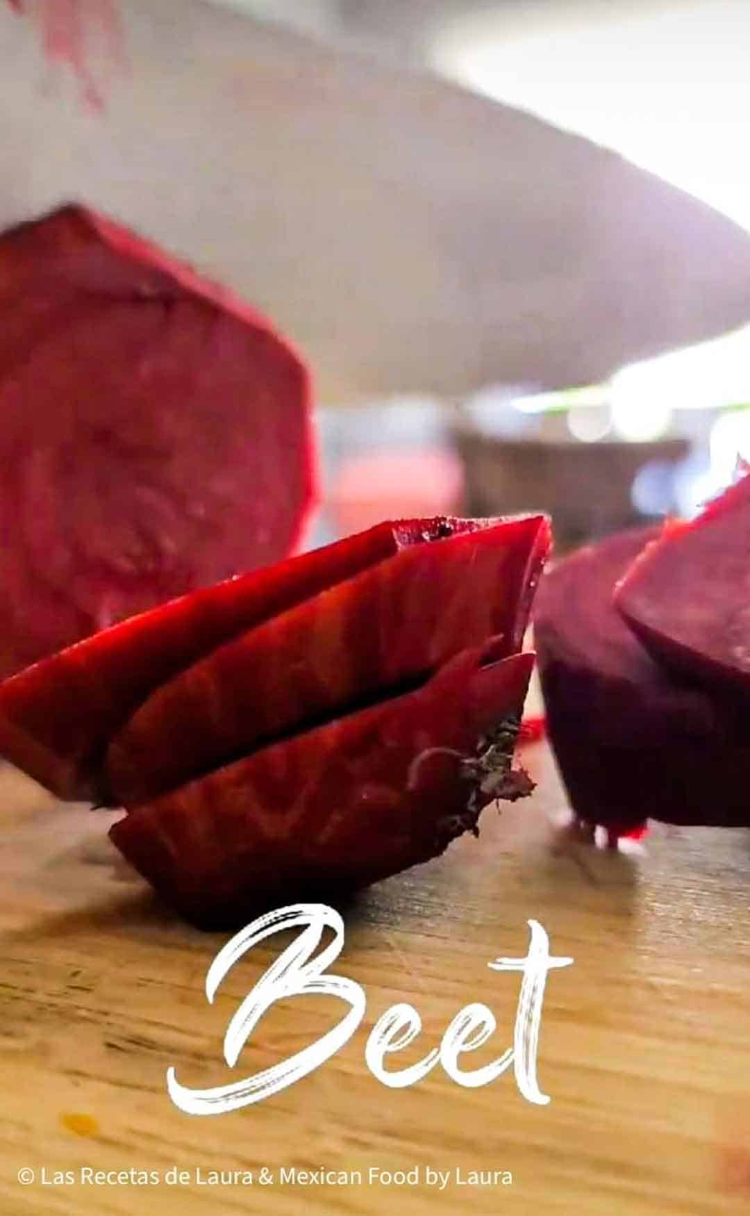 slices of beets