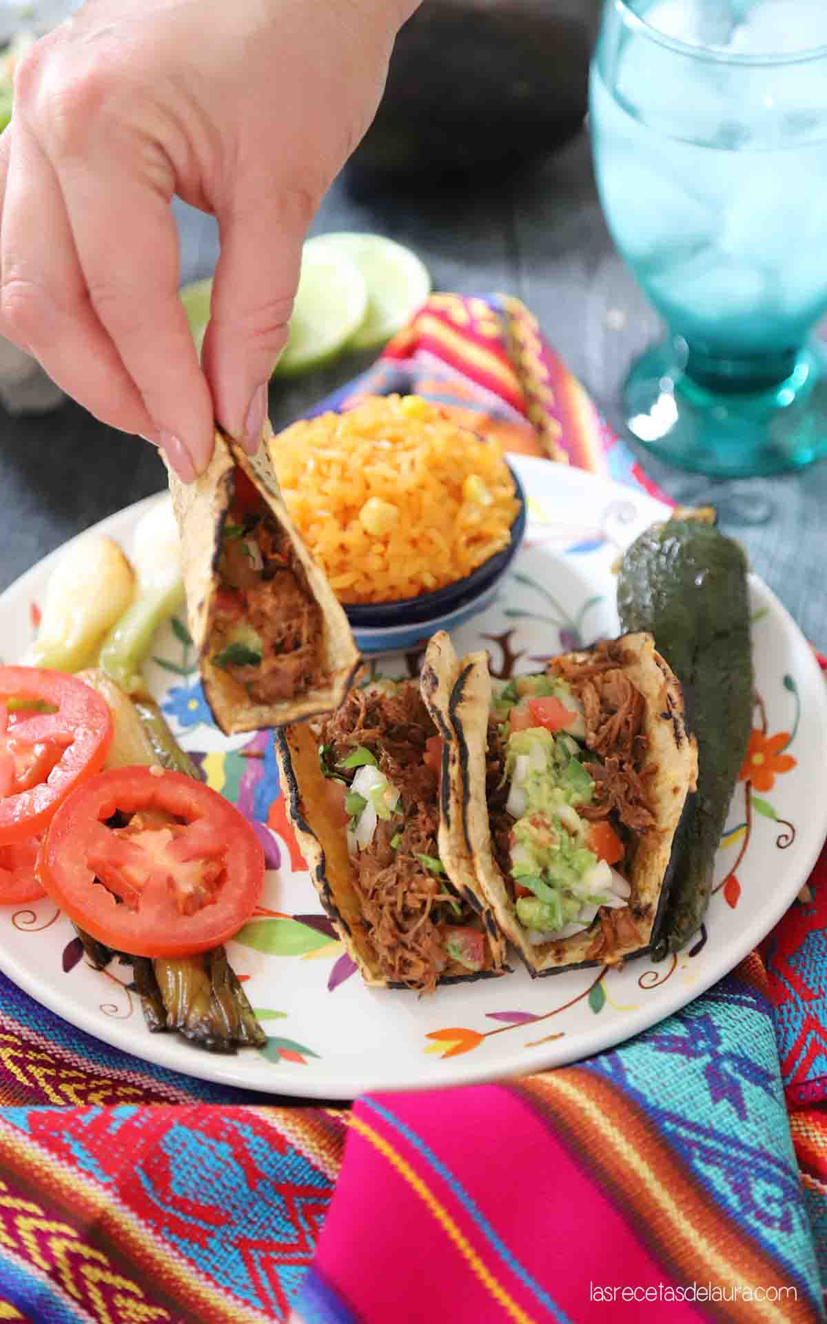 tacos de barbacoa in english