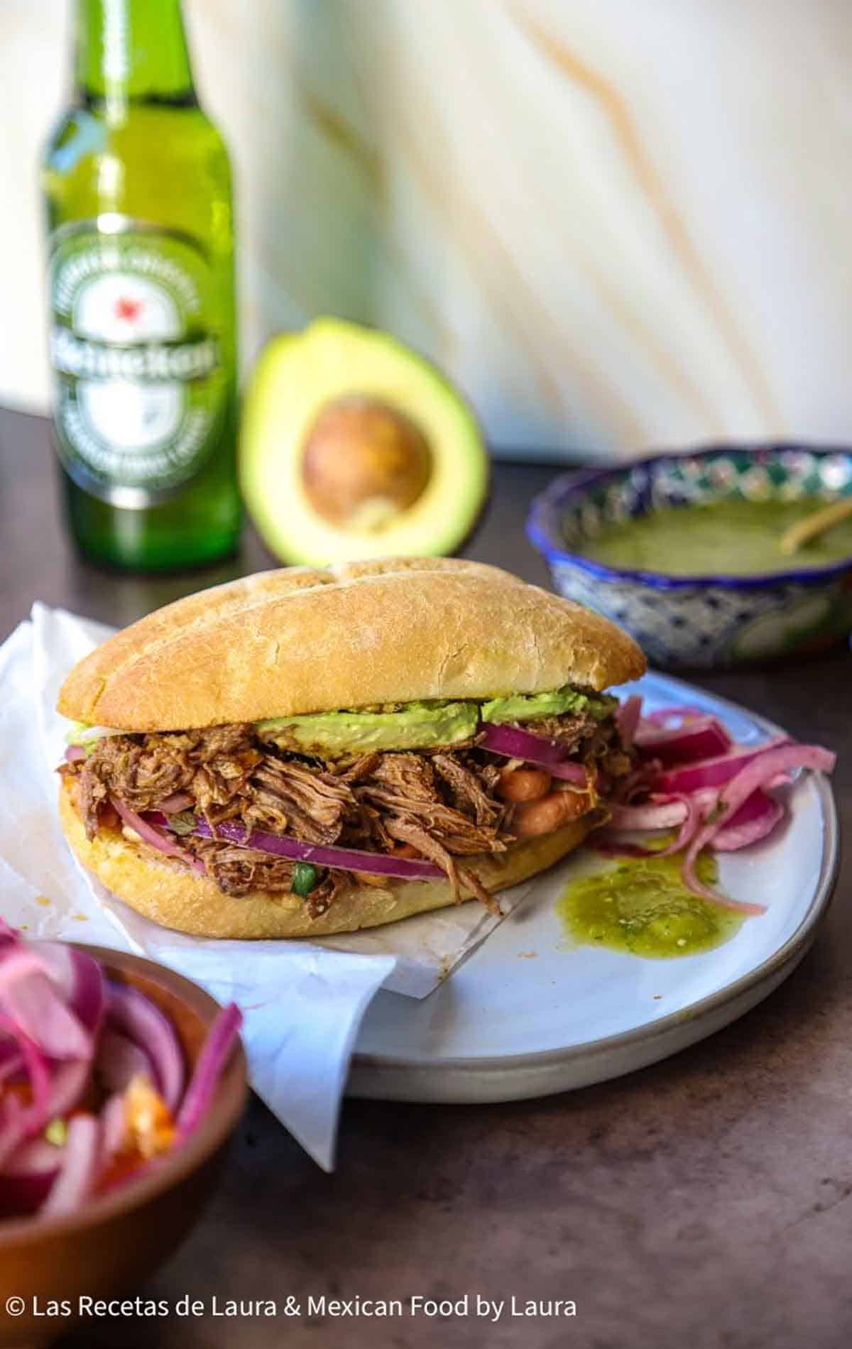 shredded beef torta