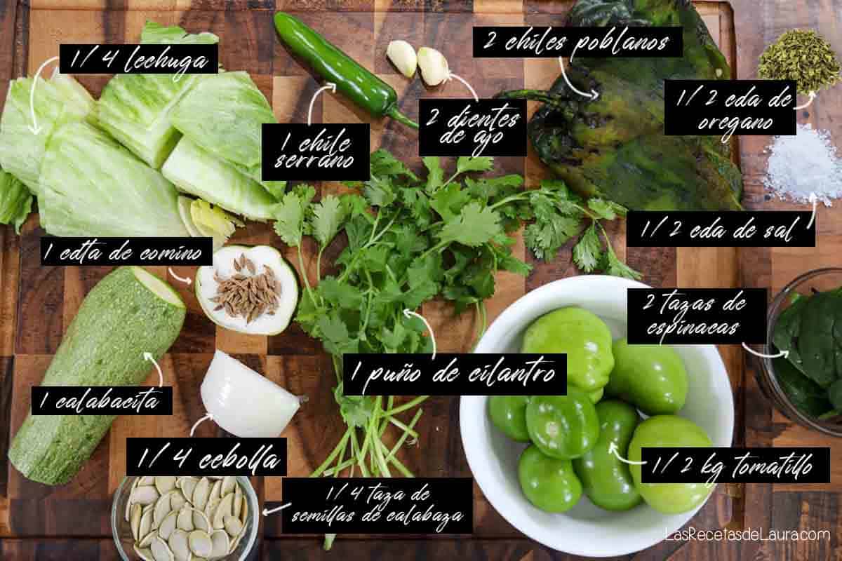 Ingredientes para pozole